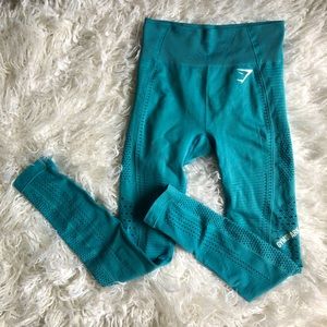 Gymshark Flawless Knit Teal Legging